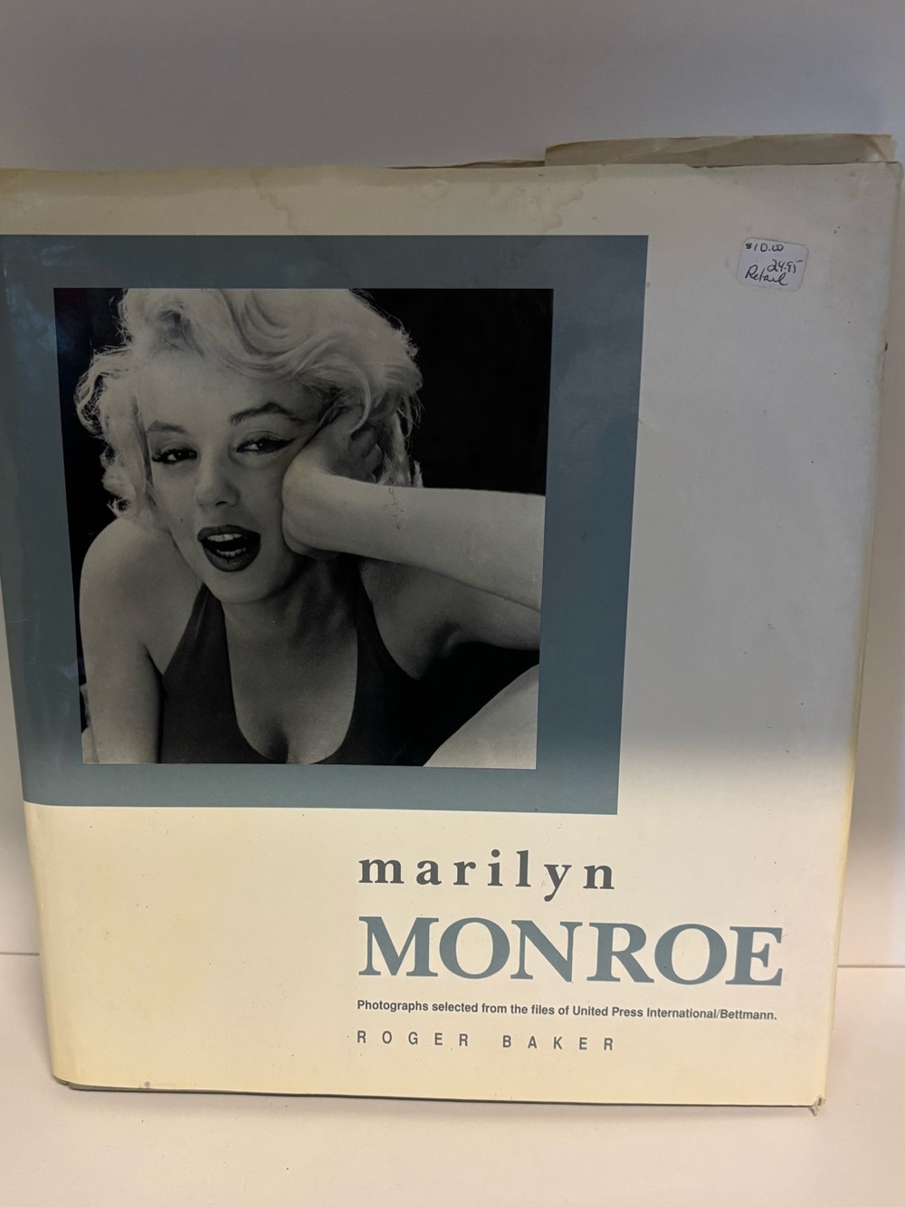 Marilyn Monroe Photography Book - White & Light Grey Cover